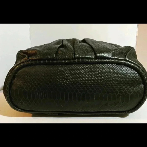 CC skye black reptile leather satchel handbag - Picture 3 of 14